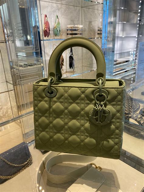 dior bags green|green lady dior bag.